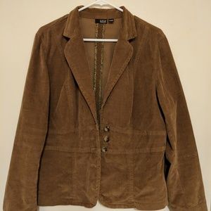 Fitted Fine Wale Corduroy Blazer